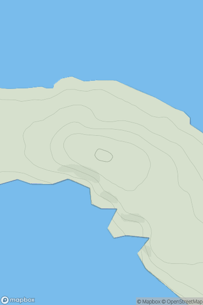 Thumbnail image for The Witter [Orkney Islands] [ND279890] showing contour plot for surrounding peak